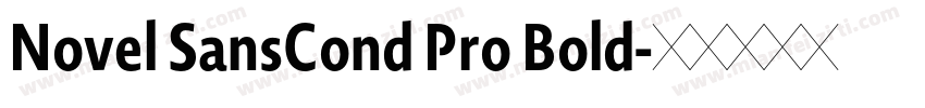 Novel SansCond Pro Bold字体转换